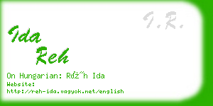 ida reh business card